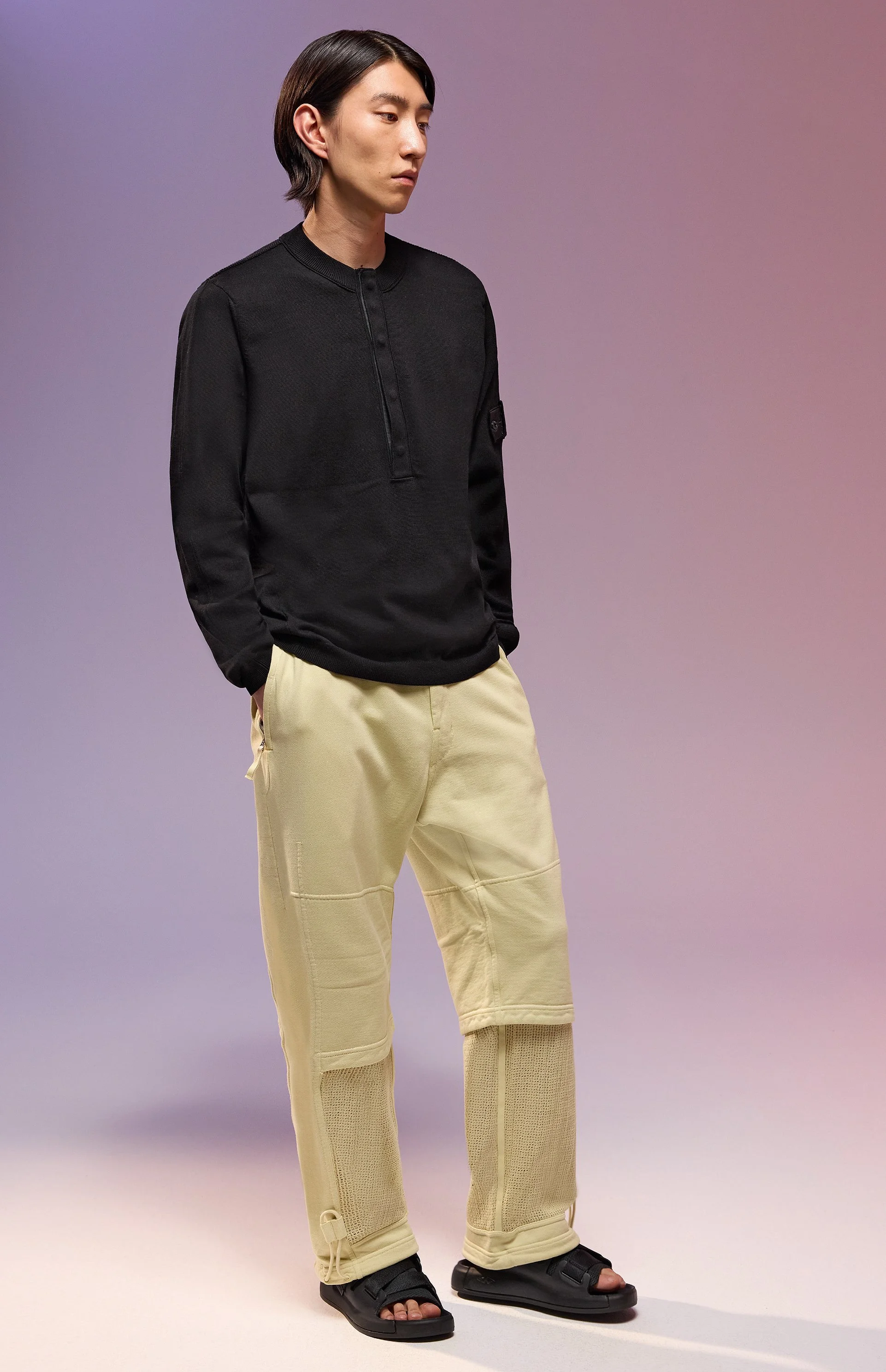 Stone  shadow project 比翼　バンドカラーシャツ STONE ISLAND SHADOW PROJECT: SS22 CHAPTER 2 — THE NEW ORDER /